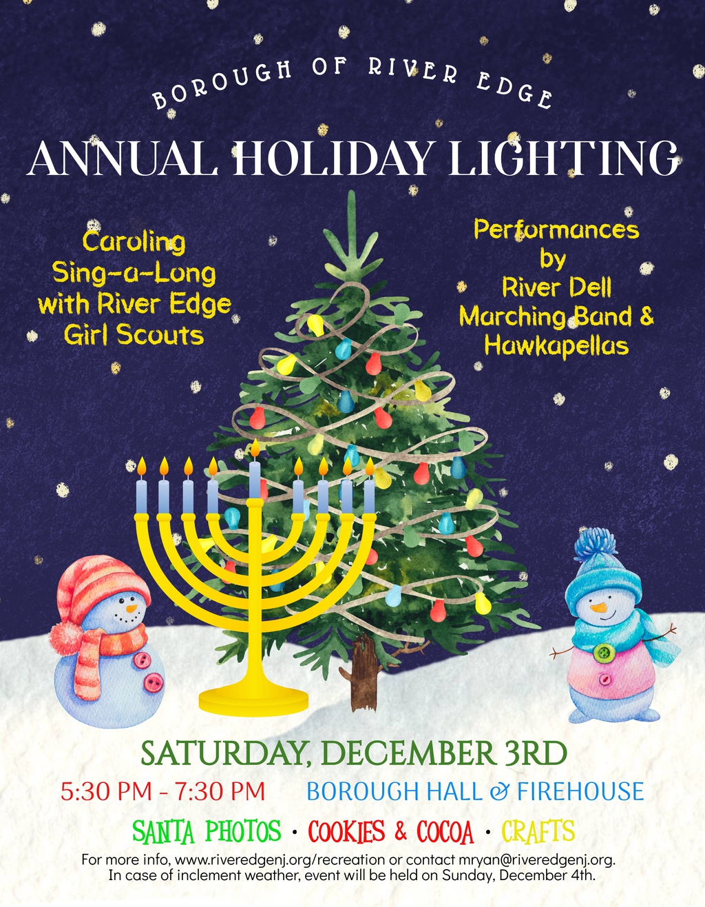 Borough of River Edge New Jersey Bergen County - 2022 Holiday Lighting ...